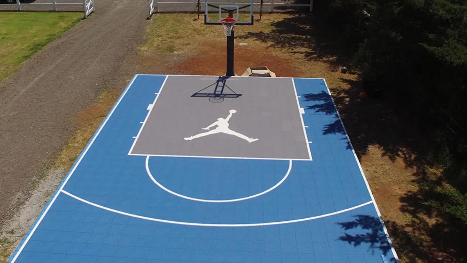 How Does ZS Floor Tech Make a Logo On Michael Jordan Basketball Court Tiles?